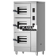 Tủ hấp trưng bày thực phẩm 3 cửa CHINENG CN-8002-DMG-YTS-3M