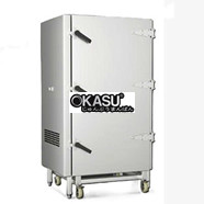 Tủ hấp xe đẩy sử dụng hơi ngoài 12 khay CHINENG CN-8002-TCG-12Z
