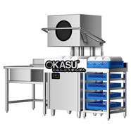 Máy rửa chén công nghiệp kiểu nâng nắp CHINENG CN-8038-JN-RHS
