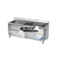 Máy rửa rau củ khử khuẩn 1 bồn 1.8m CHINENG CN-YSJK-QX350