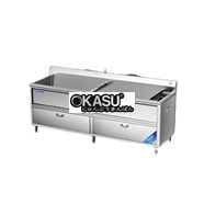 Máy rửa rau củ khử khuẩn 1 bồn 2.44m CHINENG CN-YSJK-QX2440