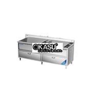 Máy rửa rau củ khử khuẩn 2 bồn 2m CHINENG CN-YSJK-QXS2020