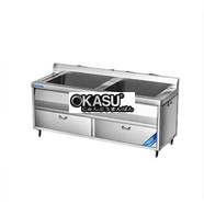 Máy rửa rau củ khử khuẩn tích hợp tinh lọc nước bằng chất xúc tác CHINENG CN-YSJK-JQS1800-A