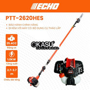 Máy cưa cành trên cao ECHO - PPT2620ES - (34mm 25.4cc)
