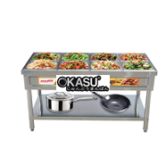 Bàn hâm nóng thức ăn có chân OKASU NS-BHN-CC