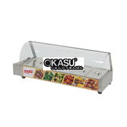 Bàn hâm nóng thức ăn có kính OKASU HBM-150 