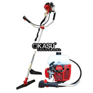 Máy cắt cỏ 2 thì Oshima 328 bạc cần xoay