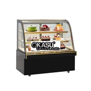 Tủ bánh kem 3 tầng 1m2 kính cong M750A 