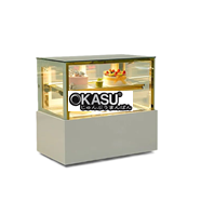 Tủ bánh kem để bàn 2 tầng 90cm kính vuông TRZ-09T  