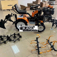 Máy cày ngồi lái 2 cầu 4 bánh động cơ dầu 195