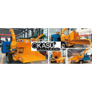 Máy băm nghiền cành cây sân vườn cỡ lớn di động HY-6145