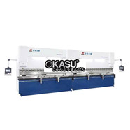 Máy chấn kim loại tấm thủy lực liên kết máy CNC kép dòng WE67K