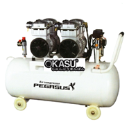 Máy nén khí giảm âm Pegasus TM-OF750x2-70L