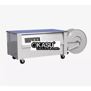 Máy đai thùng carton bán tự động Hualian KZB-II (sử dụng dây đai PP)