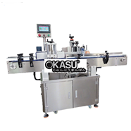 Máy dán nhãn dùng cho lọ thủy tinh, lon kim loại đựng gia vị, dây chuyền sản xuất DW211 
