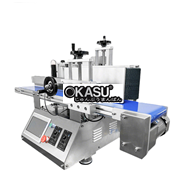 Máy dán nhãn lọ gia vị tự động điều khiển bằng màn hình cảm ứng LT-150