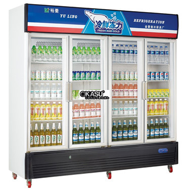 tu mat trung bay 4 canh kinh okasu oks-g1580lf4 hinh 1