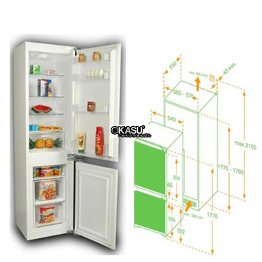 tu lanh am hafele hf-bi60a hinh 1