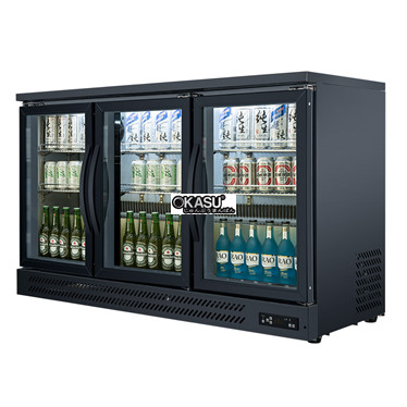 tu mat mini bar 3 canh kinh hr1350-3m hinh 1