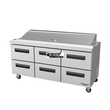 ban salad 6 ngan lassele lst72-d6 hinh 1