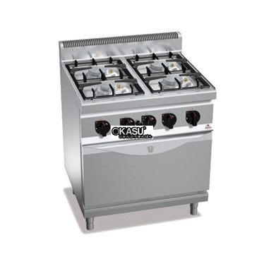 bep au 4 hong, 1 lo nuong bang gas berto's g7f4-fg1 hinh 1