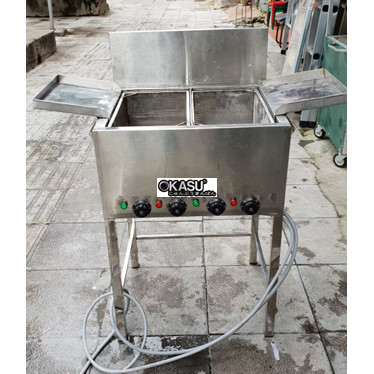 bep chien 50 lit 2 ngan  hinh 1