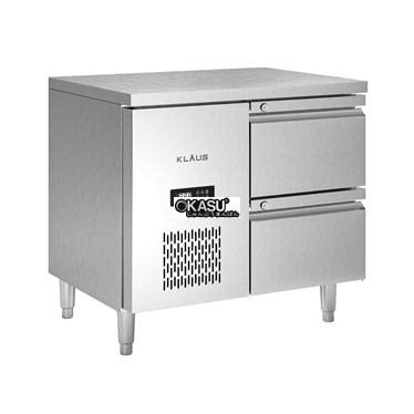 ban mat inox 2 ngan keo klaus kdc-1.1-1n hinh 1