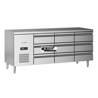 ban mat inox 9 ngan keo klaus kdc-1.1-3w hinh 1