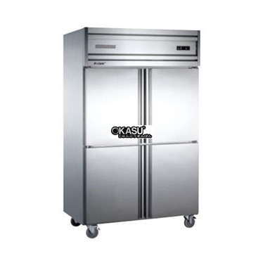 tu mat 4 canh inox kolner kc1.0l4w (lam lanh quat gio) hinh 1