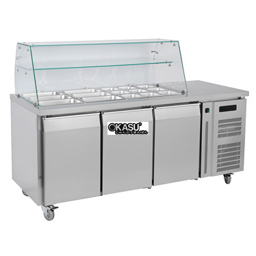 ban mat salad 3 canh kolner gn3100tn/sc hinh 1