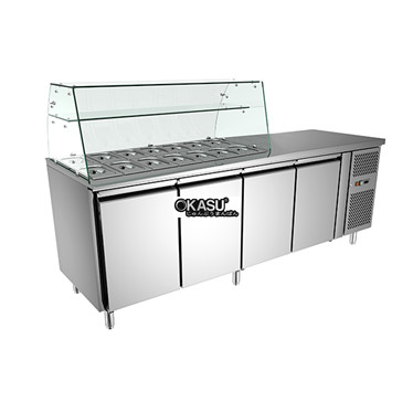 ban mat salad 4 canh kolner gn4100tn/sc hinh 1