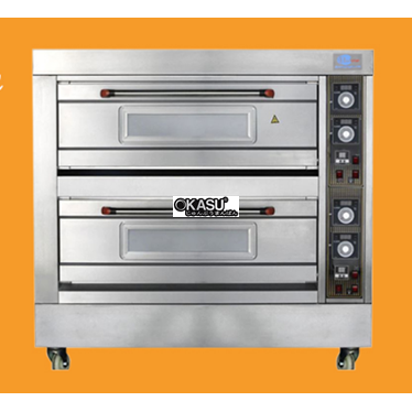 lo nuong pizza 2 tang 4 khay dien lnp2t4k hinh 1