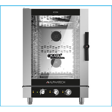 lo nuong hap da nang alphatech icgm101e 10 khay dung gas hinh 1