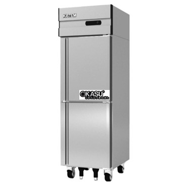 tu mat dung inox 2 canh kistem kis-xd25r (369 lit) hinh 1