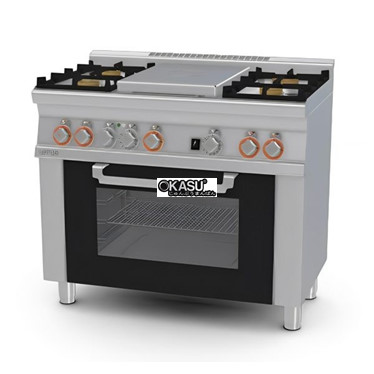 bep 4 hong kem lo nuong dien (cua kinh) lotus tpf4-610gem hinh 1