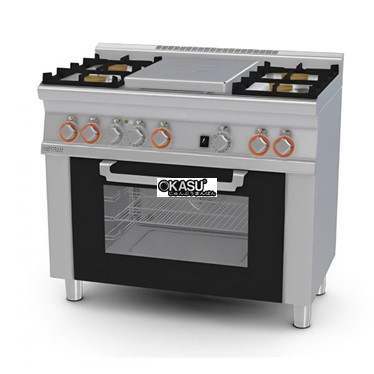 bep au 4 hong co lo nuong dien (cua kinh) lotus tpfm4-610gem hinh 1