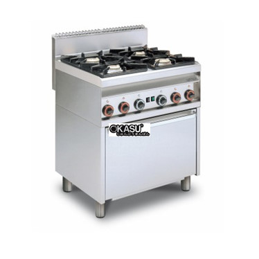 bep au 4 dau dot dung gas kem lo nuong gas (cua thep khong gi) lotus cf4-8g hinh 1