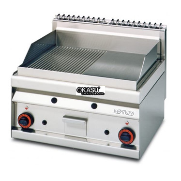 bep chien phang dung gas 1/2 ranh + 1/2 nhan lotus ftlr-6g hinh 1