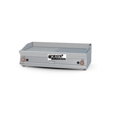 bep chien gas 1/2 ranh + 1/2 mat nuong ma crom min superchorme lotus ftlrt-712gs hinh 1