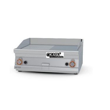 bep chien gas 1/2 ranh + 1/2 mat nuong ma crom min superchrome lotus ftlrt-78gs hinh 1