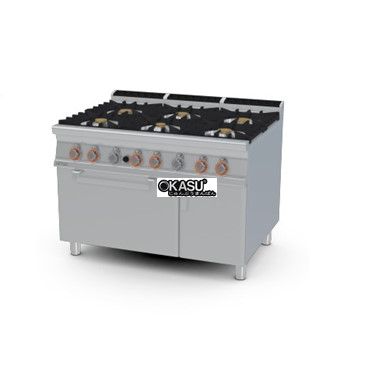 bep au 6 dau dot kem lo nuong gas lotus cf6-912gv hinh 1