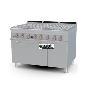 bep gas 6 dau dot kem lo nuong gas lotus cfa6-912gv hinh 1