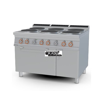 bep au 6 dau dot kem lo nuong dien lotus cfv6-912etv hinh 1