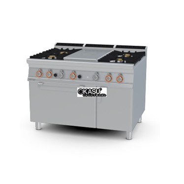 bep gas kem lo nuong gas lotus tpf4-912gv hinh 1