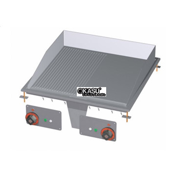 bep chien dien 1/2 ranh + 1/2 mat nuong ma crom min superchrome lotus ftlrd-66ets hinh 1