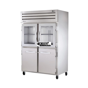 tu lanh cua xoay ket hop reach-in true sta2r-2hg/2hs-hc hinh 1