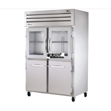 tu lanh cua xoay ket hop reach-in true stg2r-2hg/2hs-hc hinh 1