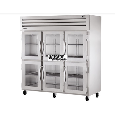 tu lanh cua xoay nua kinh reach-in co den led doc true stg3rvld-6hg-hc hinh 1