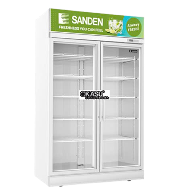 tu mat 2 canh kinh sanden intercool spm-1200c hinh 1