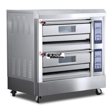 lo nuong 2 tang 4 khay dung gas hongling hly-204db hinh 1